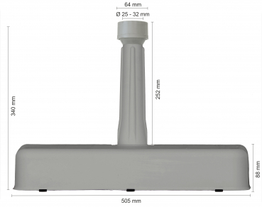 Schneider Balkon Beton-Ständer 20kg silbergrau für Schirme bis 200cm